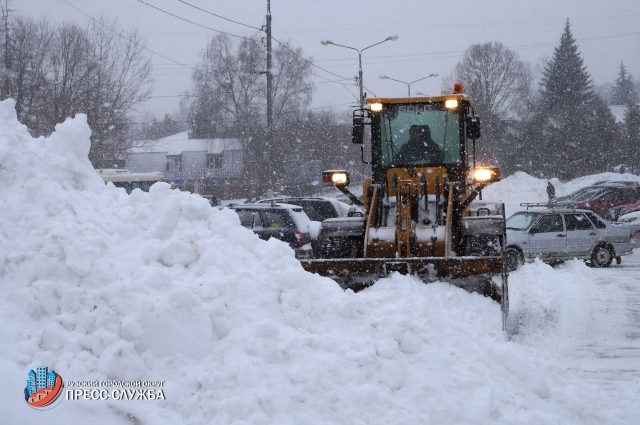 В Рузском округе активирована работа по уборке снега