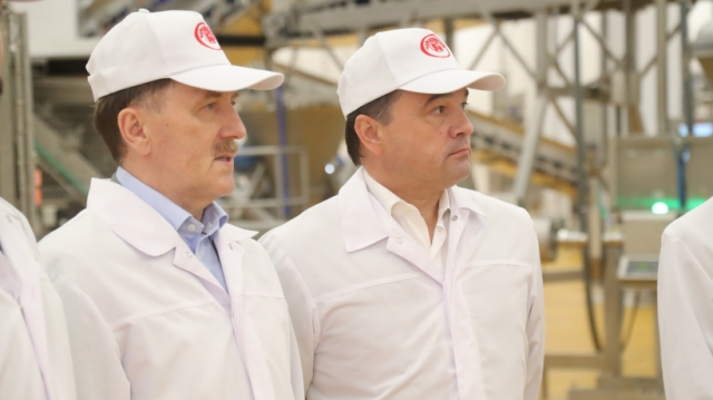 Воробьев и Гордеев открыли крупнейший завод по производству колбас 