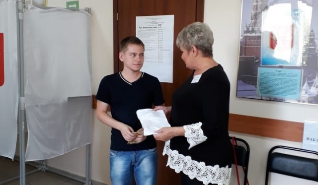 Есть впервые проголосовавший на выборах губернатора Подмосковья в Рузе