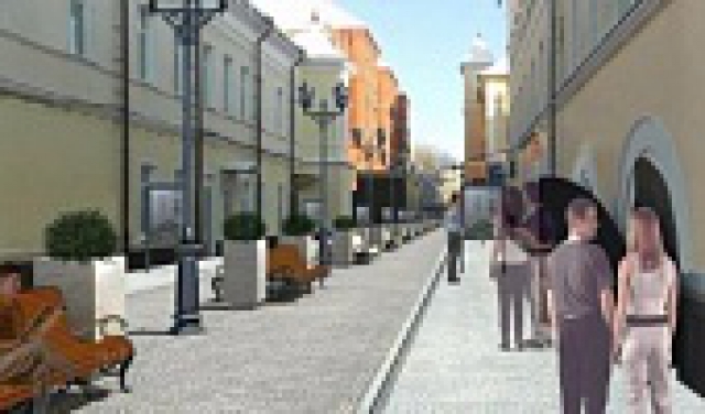 Пешеходная зона появится в Тучкове Рузского района в 2016 году