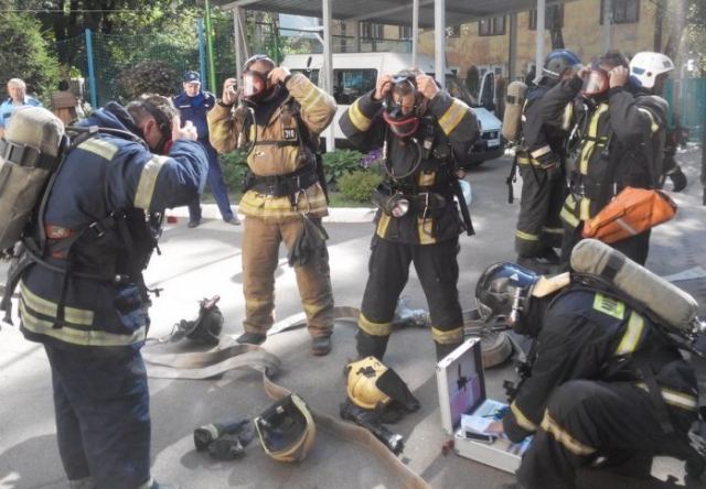 В крупном интернате Московской области прошли противопожарные учения