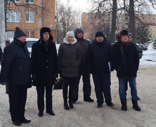 Максим Тарханов проверил качество уборки снега в Рузе