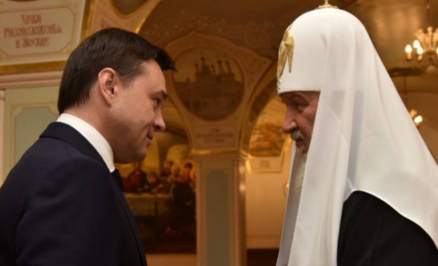 Андрей Воробьев поздравил патриарха Кирилла с годовщиной интронизации