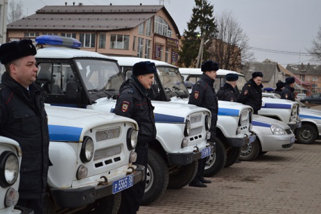 Единый развод полицейских нарядов комплексных сил полиции по охране общественного порядка в Рузском район