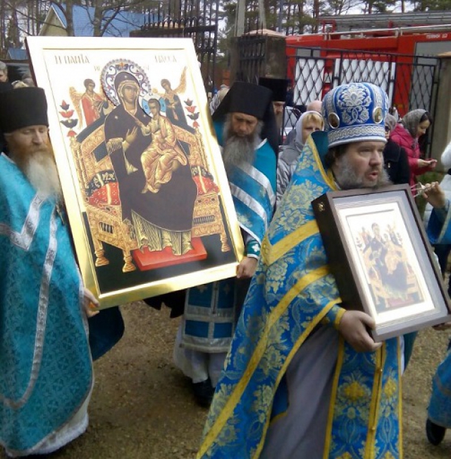 В Рузский район Подмосковья доставили чудотворную икону со святой горы Афон