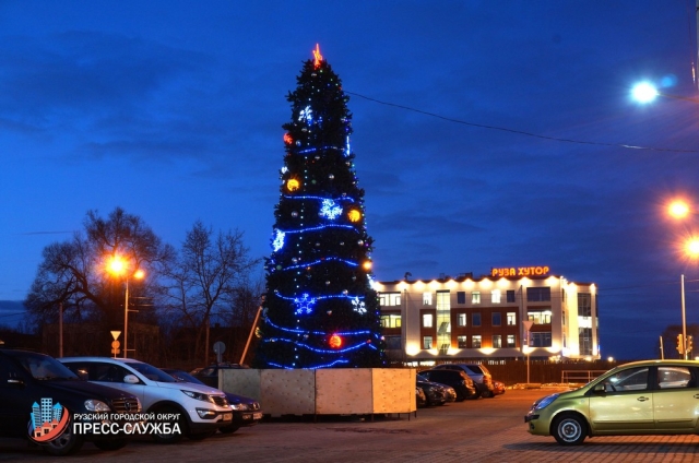 Более полумиллиона рублей затратили в Рузском городском округе на новогоднее оформление