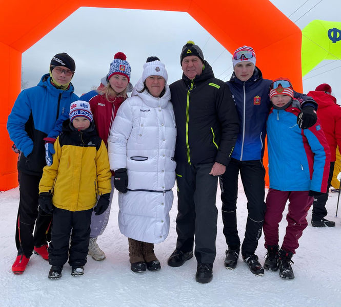 Тучковских лыжников поздравили олимпийские чемпионы