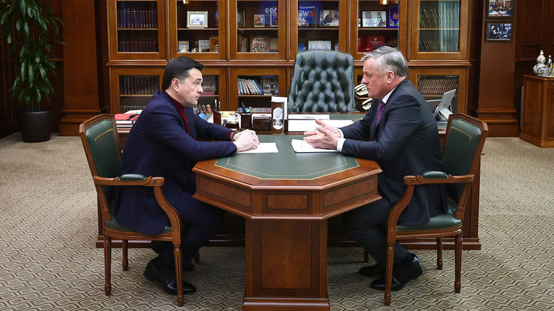 Губернатор Подмосковья провел рабочую встречу с директором «Газпром межрегионгаз»
