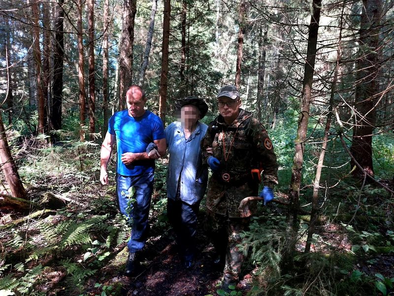 Спасатели ГКУ МО «Мособлпожспас» нашли заблудившуюся в лесу пенсионерку 