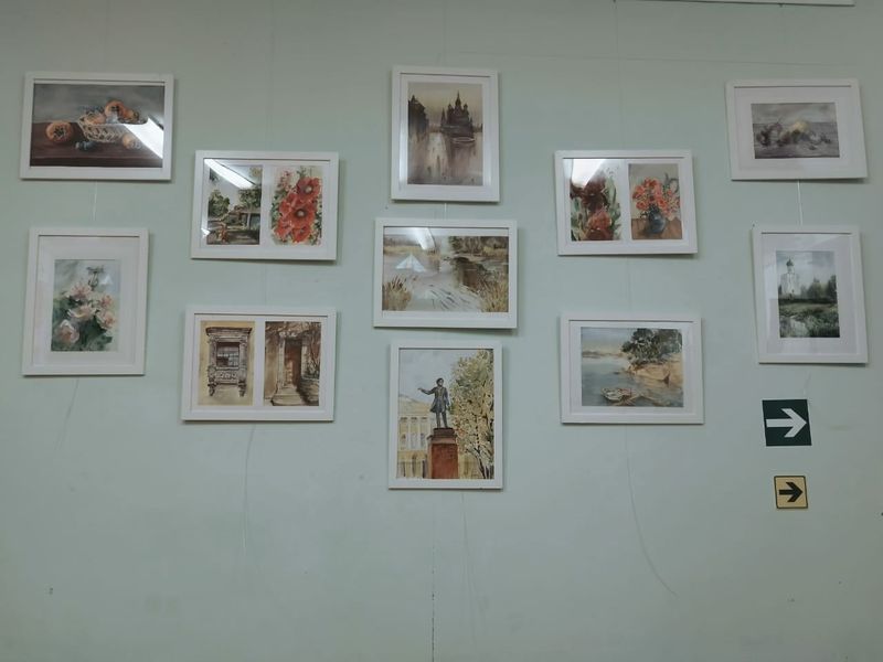 В Рузской библиотеке открыла выставка картин