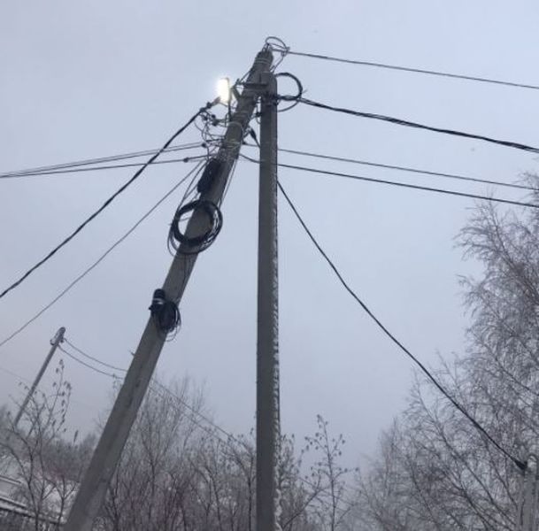 В Рузском округе меняют лампы в уличных светильниках