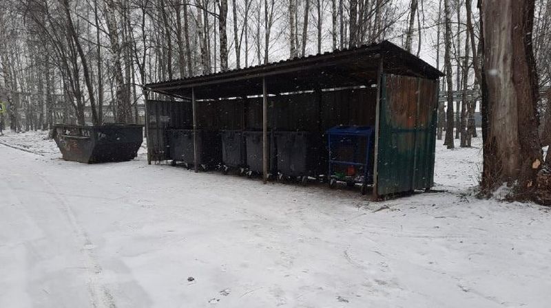 В Рузском округе расчищают контейнерные площадки