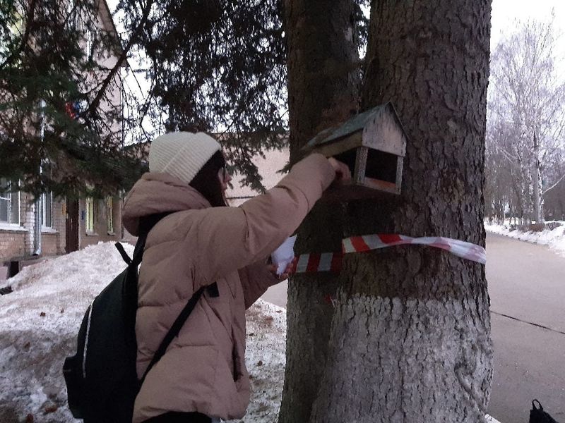 Рузские школьники заботятся о птицах