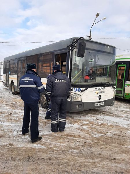 В Рузском округе проверили состояние автобусов