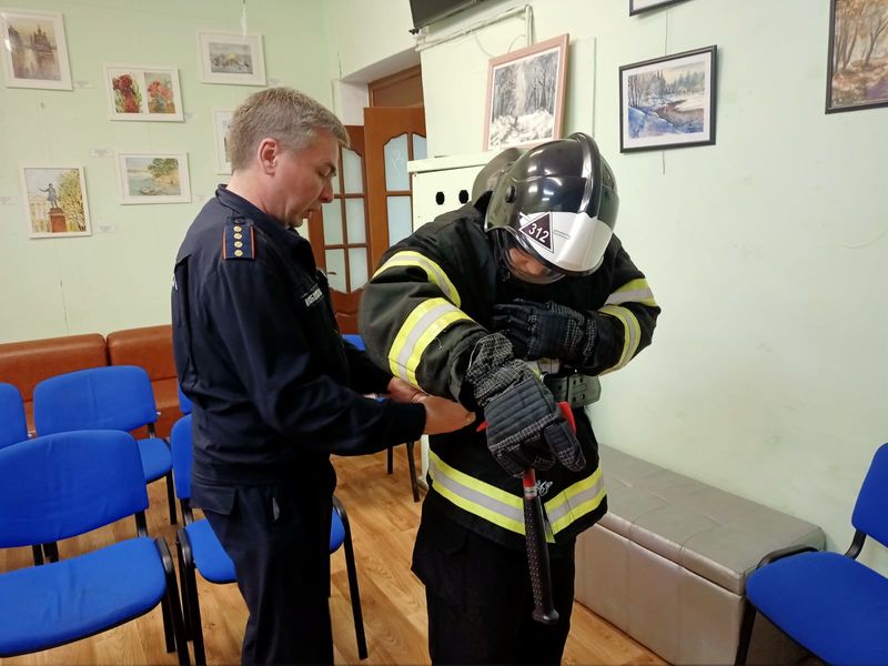 Рузским школьникам – о профессии пожарного