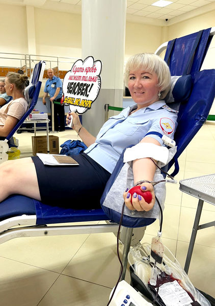 Рузские полицейские стали донорами крови 