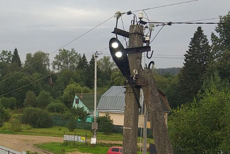  В Рузском округе ремонтируют фонари