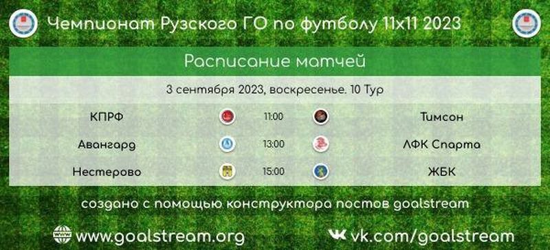 В Тучково завершается турнир по футболу