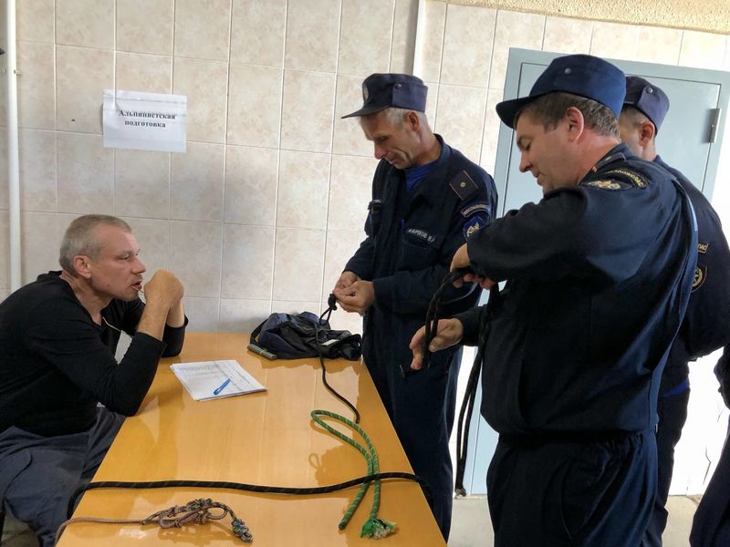 Пожарные приняли участие в  аттестации на квалификацию «спасатель» в Рузском округе 