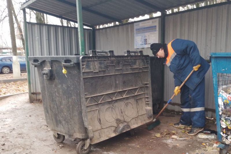 В Рузском округе наводят чистоту в местах сбора ТКО