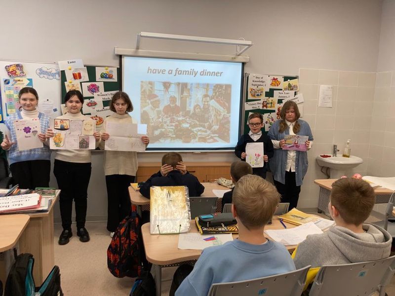Дороховские пятиклассники защищали проекты по английскому языку