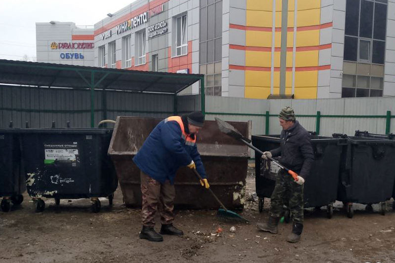 В Рузском округе наводят чистоту в местах сбора ТКО