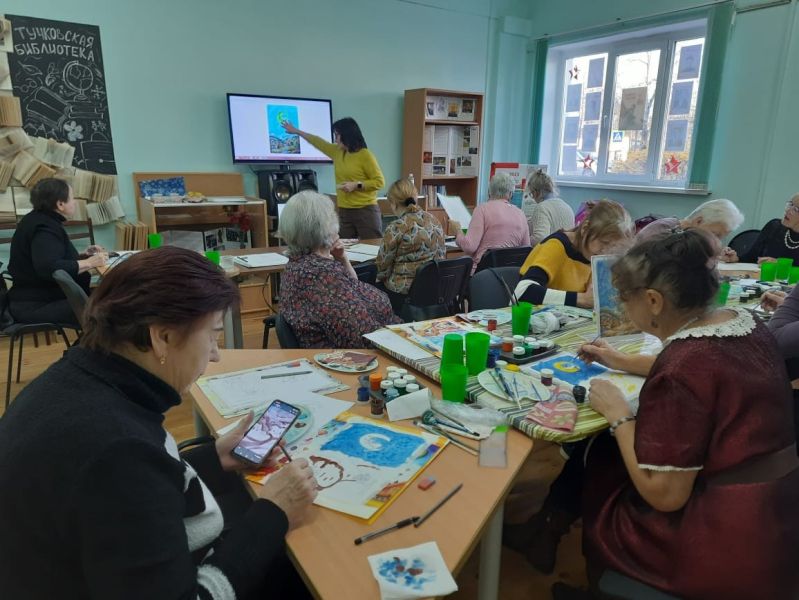 В Тучковской библиотеке изображали лунного кота