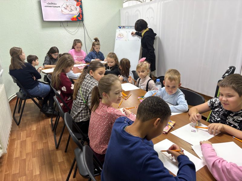 В Тучковской детской библиотеке работает студия «Тушь»