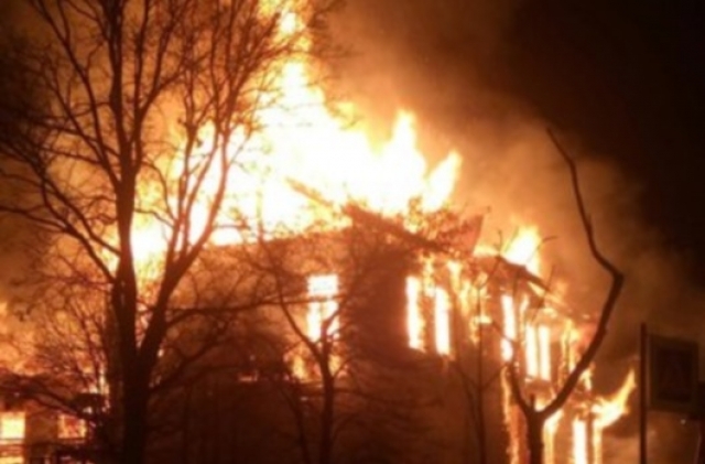 В СНТ «Строитель» сгорел частный дом