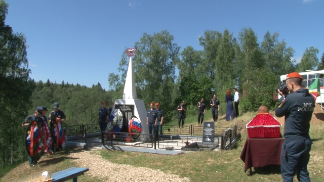 В День памяти и скорби в Рузском муниципальном районе прошло захоронение останков бойцов Красной Армии