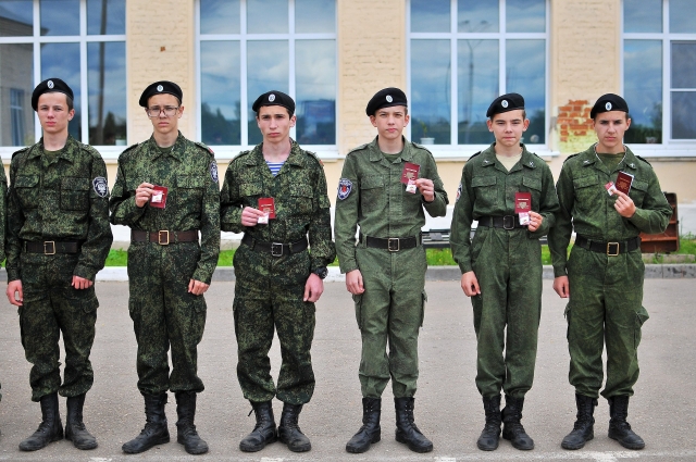 Воспитанникам Рузского казачьего кадетского корпуса вручили золотые знаки ГТО