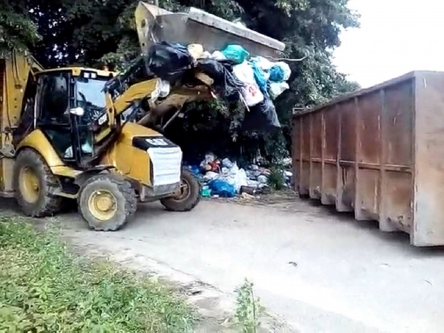 В Рузе ликвидировали несанкционированную свалку мусора