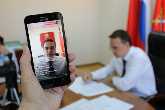 Глава Рузского округа проведет прямой эфир в Instagram 9 июля