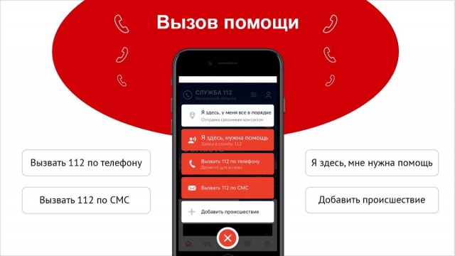 Через мобильное приложение Системы-112 Московской области жители чаще всего обращаются за помощью медиков