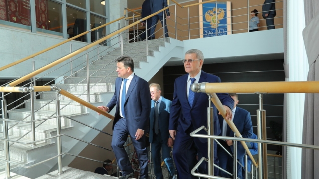 Губернатор Подмосковья совместно с генпрокурором посетили санаторий работников прокуратуры