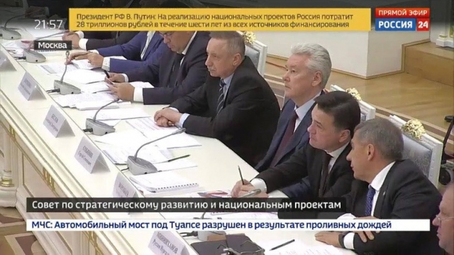 Воробьев принял участие в заседании совета при президенте России