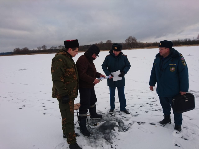 Рейды по водным объектам «Тонкий лед» стартовали в Рузском городском округе