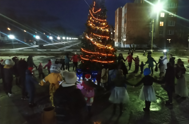 В Космодемьянском установили новогоднюю елку