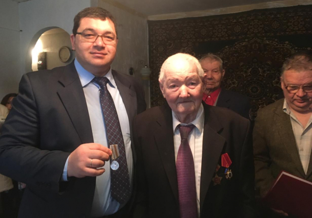 Рузскому ветерану вручили медаль