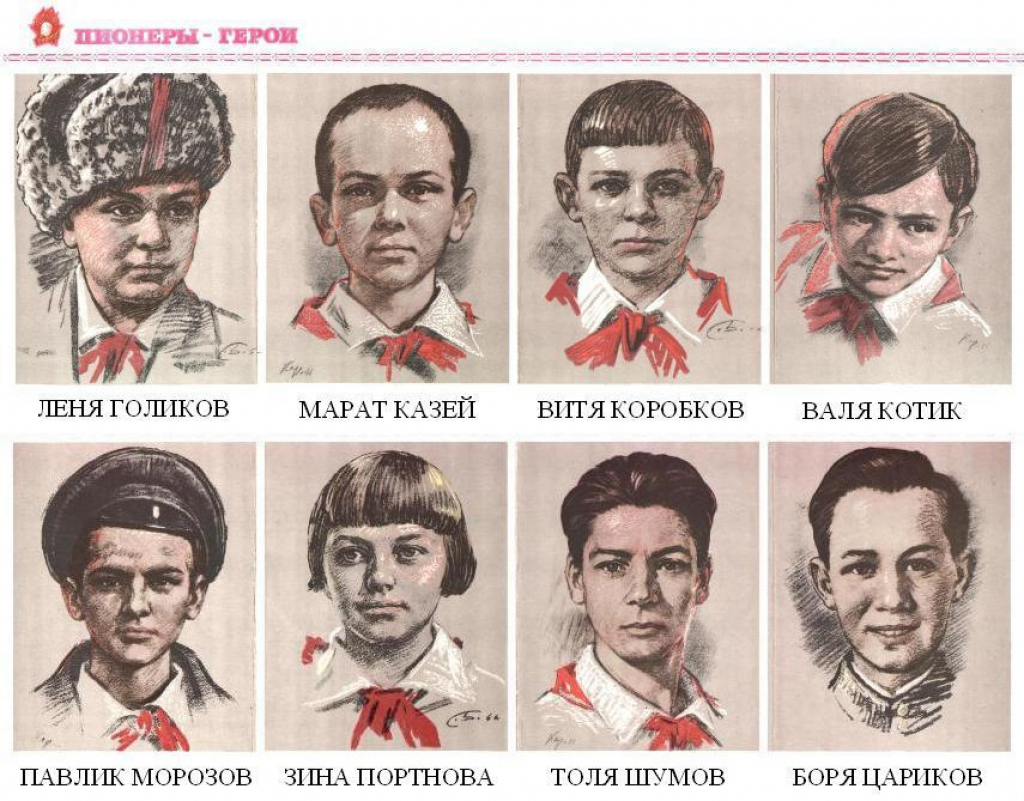Имена пионеров героев советского Союза