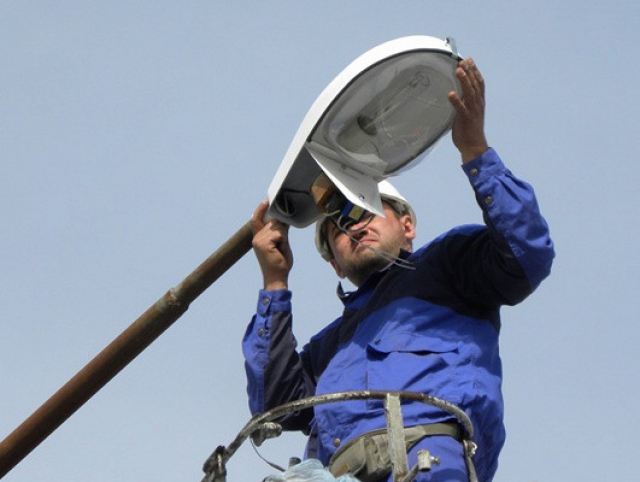 В Рузском округе идет ремонт уличного освещения