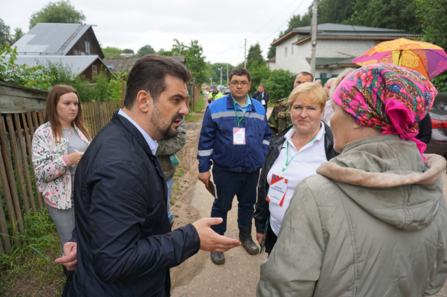Глава Рузского округа встретился с жителями подтопленной территории