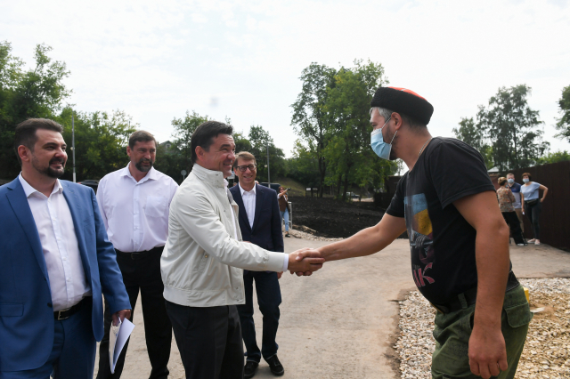 Андрей Воробьев встретился с жителями пострадавших домов в Рузе