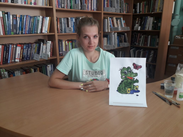 Рузская библиотека: рисуем манкой