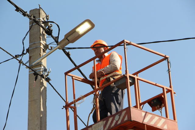 В Рузском округе проходит ремонт уличного освещения