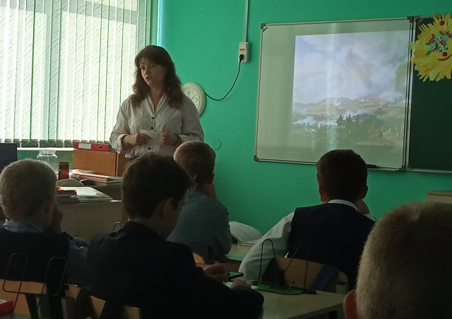 Колюбакинским школьникам рассказали о войне 1812 года
