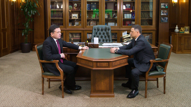 Андрей Воробьев обсудил с губернатором Псковской области перспективы совместной работы