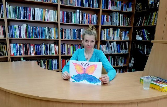 Рузская библиотека: урок рисования для малышей