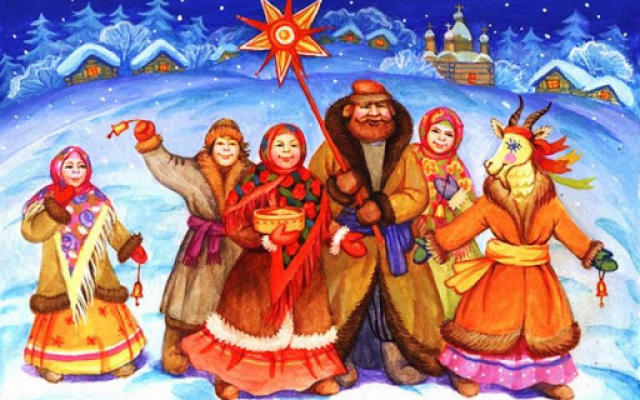 В Колюбакинской библиотеке - праздничные песнопения 