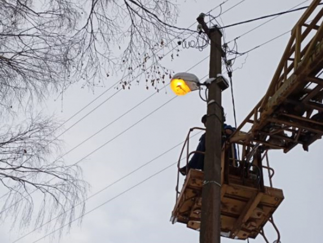 В Рузском округе приводят в порядок уличное освещение